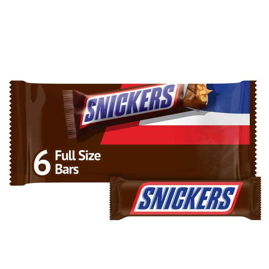 SNICKERS NFL Football Full Size Chocolate Candy Bars – Ready-to-Give Game Day Gift Basket for Football Fans and Hosts