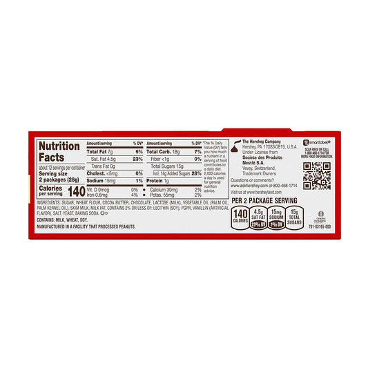 KIT KAT Milk Chocolate Wafer Bars – Valentine's Day Candy Gift for Her, 25 Individually Wrapped Snack Size Pieces
