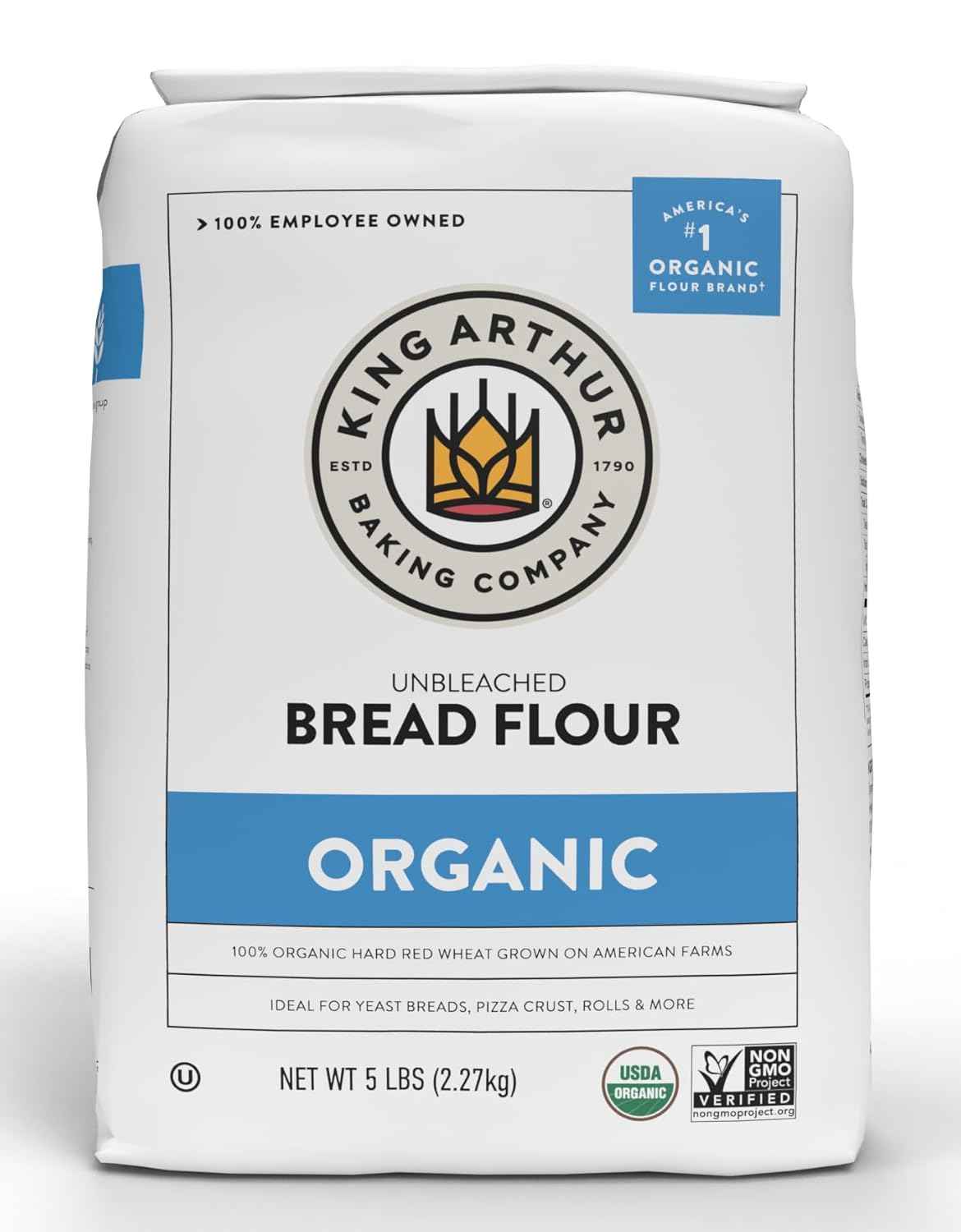 King Arthur Unbleached Organic Bread Flour – Clean-Label Pantry Staple for Mindful Home Bakers