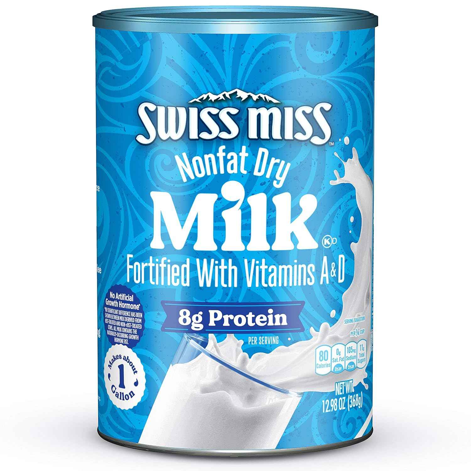 Swiss Miss Nonfat Dry Milk Powder – Long-Lasting Emergency Pantry Supply for Winter Storm and Power Outage Backup