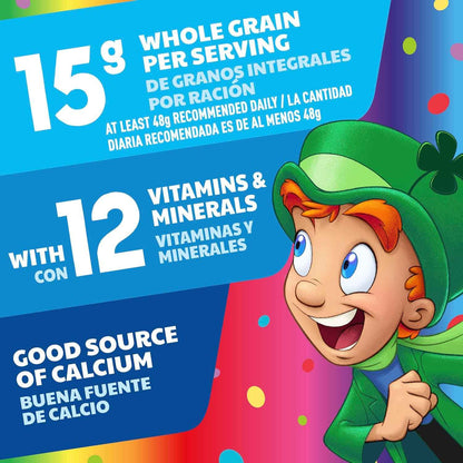Lucky Charms Rainbow Sprinkles Birthday Cake Cereal with Marshmallows – Fun Kids Breakfast Cereal for the Family Table, 10.9 oz