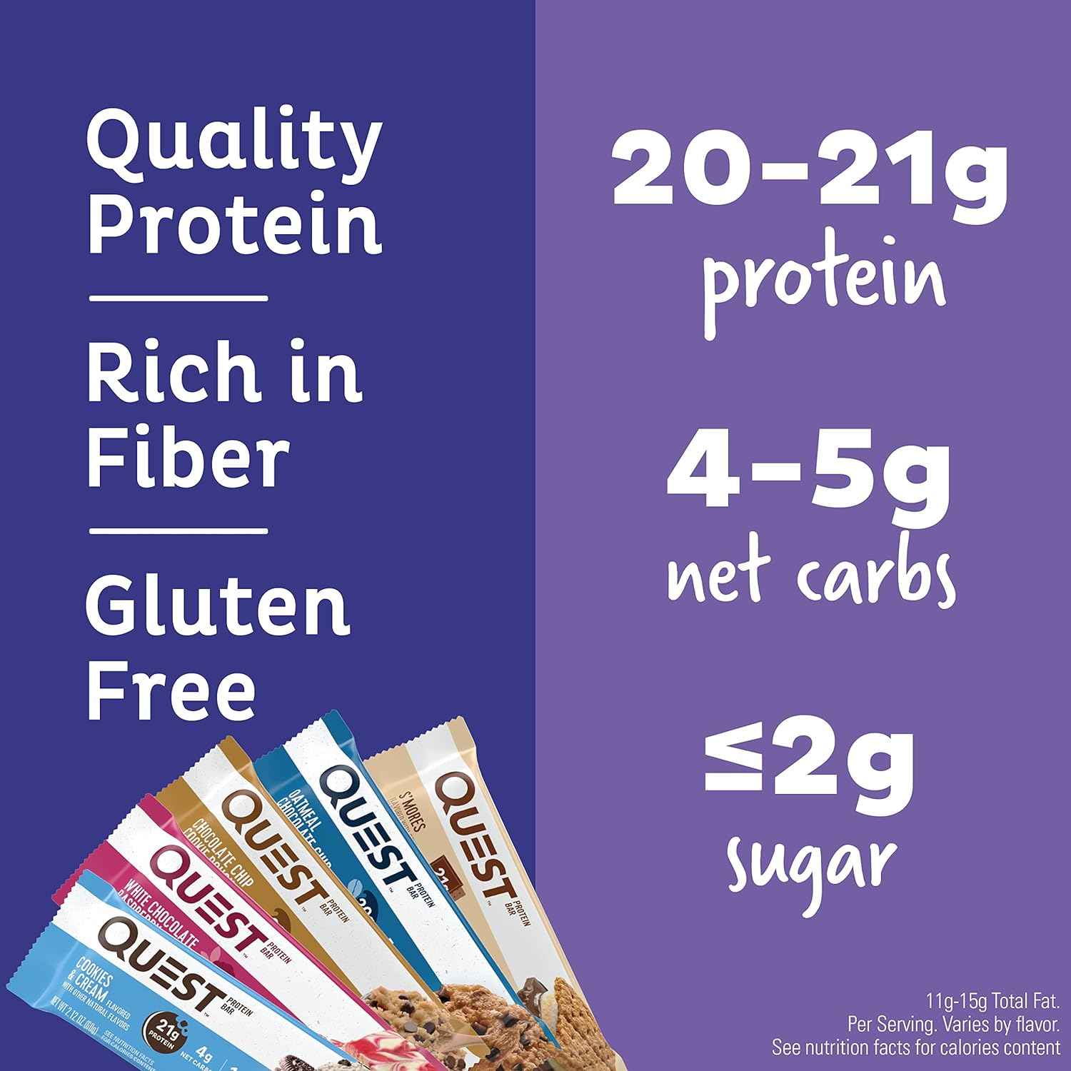 Quest Nutrition Variety Pack Protein Bars — Mindful Keto Snack for Home Wellness Routines, Low-Carb Cravings Support