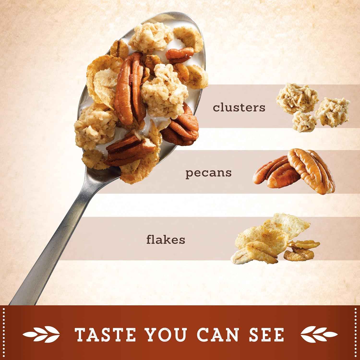 Great Grains Crunchy Pecans Cereal – Clean-Label Family Breakfast Cereal for the Breakfast Table