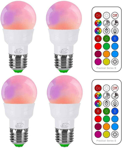 ILC RGB LED Bulb – Safe Color Changing Night Light for Kids Bedroom and Nursery