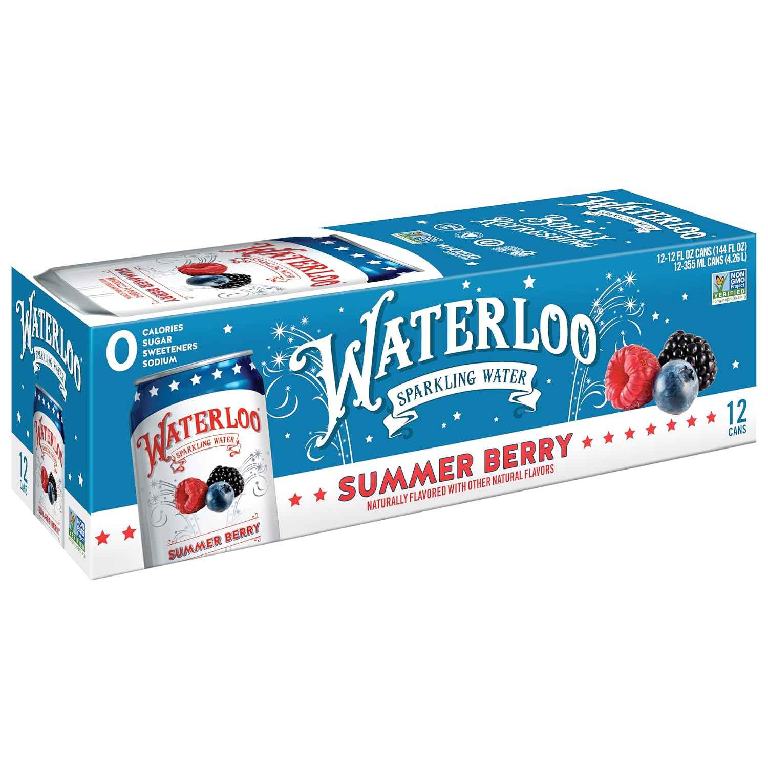 Waterloo Sparkling Water Guava Berry – Healthy Hostess Gift for Housewarming Celebrations