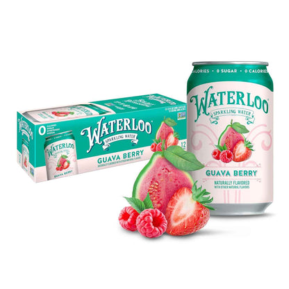 Waterloo Sparkling Water Guava Berry – Shared Fridge Variety Pack for Coworker Hydration