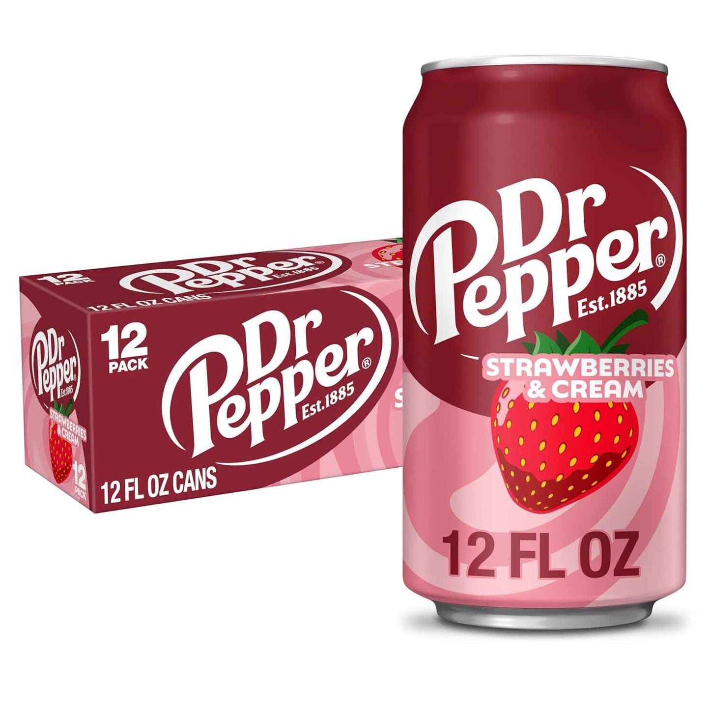 Dr Pepper Cream Soda Cans 12-Pack – Kid-Approved Treat for Family Dinners, Birthday Parties, and Movie Nights