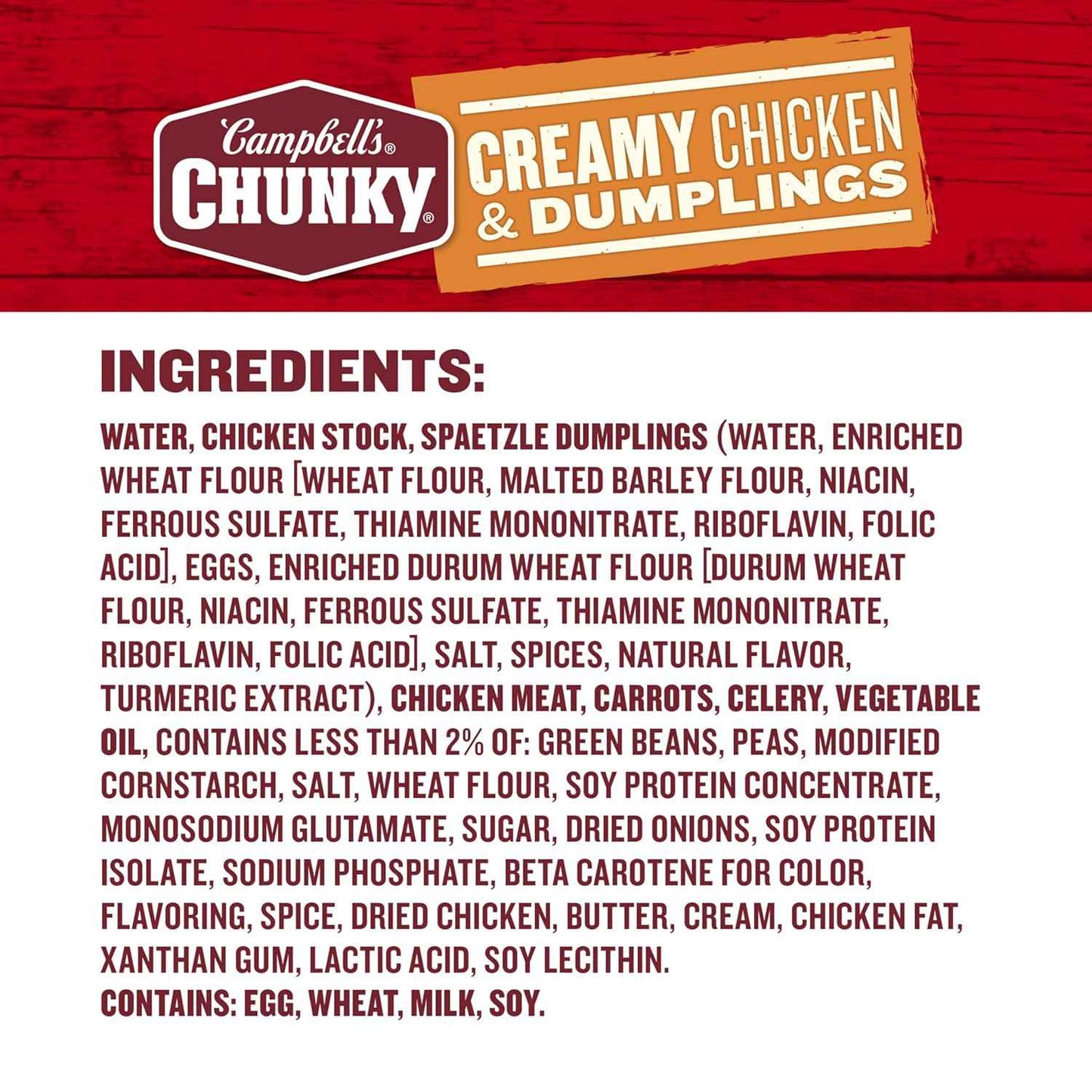Campbell's Chunky Soup, Creamy Chicken and Dumplings – Heat-and-Eat Road Trip Lunch for Campfire Dinners