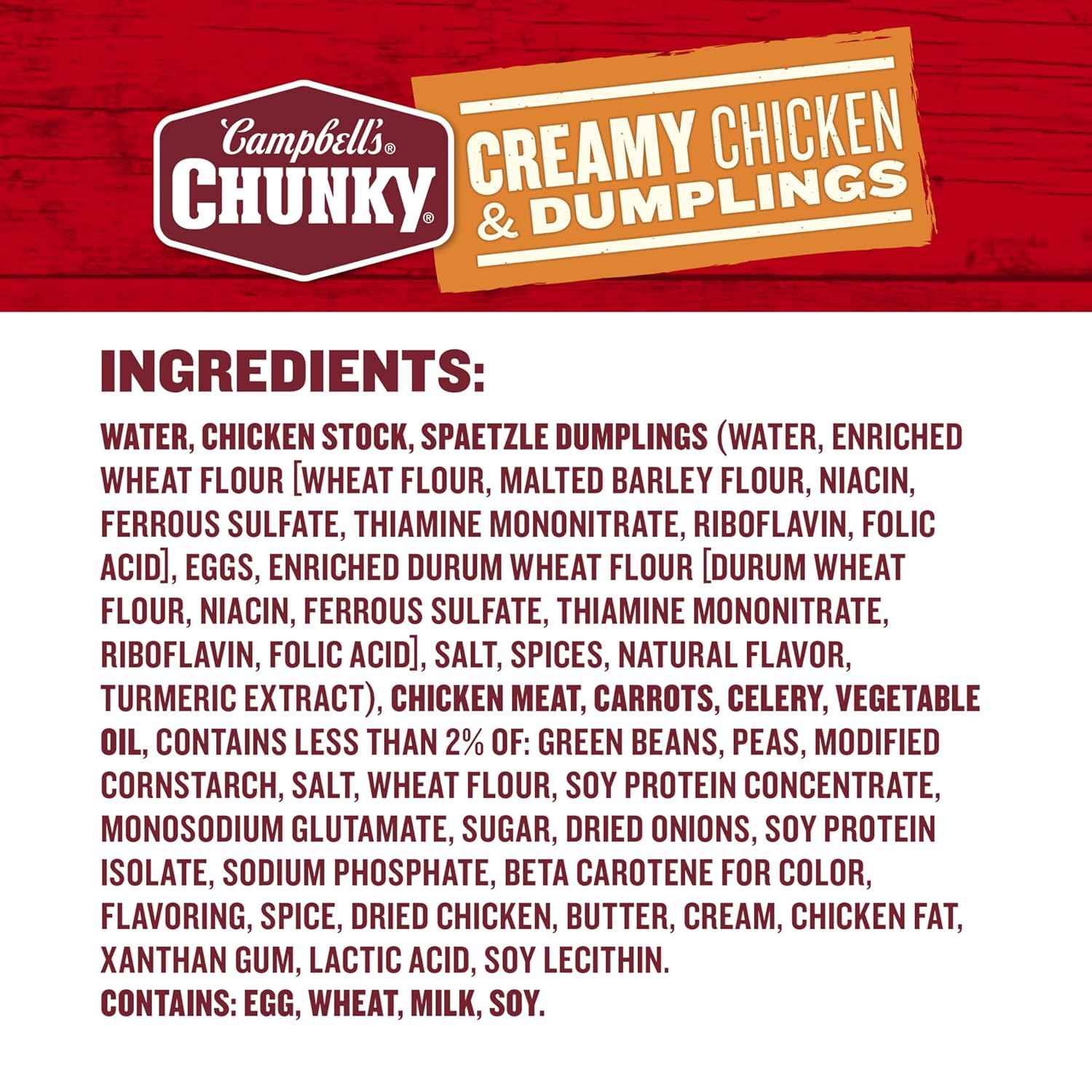 Campbell's Chunky Soup, Creamy Chicken and Dumplings – Heat-and-Eat Road Trip Lunch for Campfire Dinners