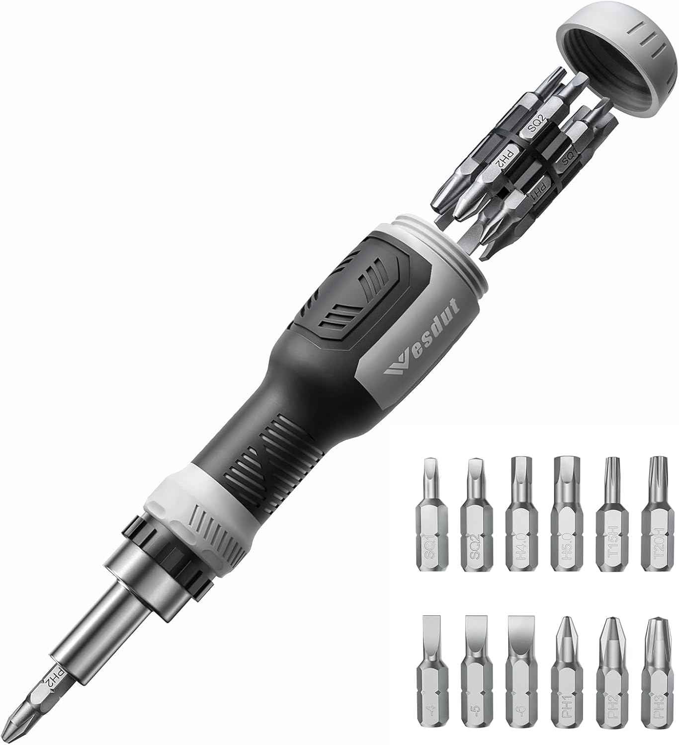 Wesdut 13-in-1 Ratchet Screwdriver – Faster Furniture Assembly for the Home Office Setup