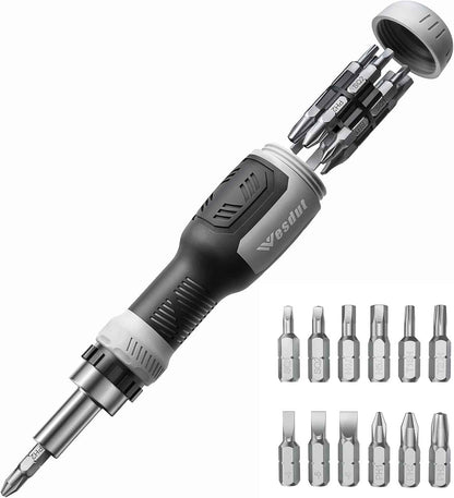 Wesdut 13-in-1 Ratchet Screwdriver – Faster Furniture Assembly for the Home Office Setup