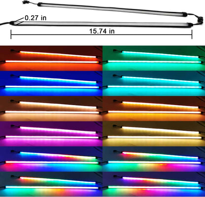 airgoo AG-NEON-LS1 ARGB Strip – Clean Minimalist PC Lighting, Tool-Free Magnetic Mounting for Clutter-Free Custom Builds