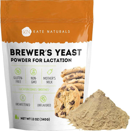 Kate Naturals Brewers Yeast Powder – Single-Ingredient Lactation Supplement for the Minimalist Kitchen