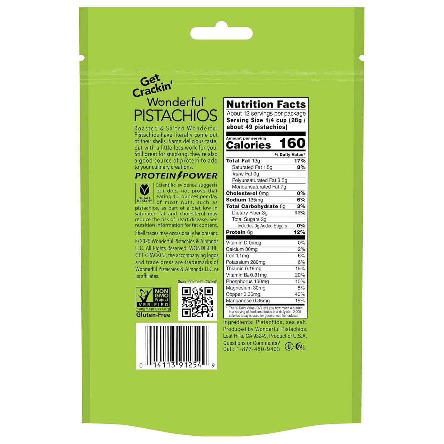 Wonderful Pistachios No Shells – Thoughtful Gourmet Snack Gift for Hostesses and Housewarmings