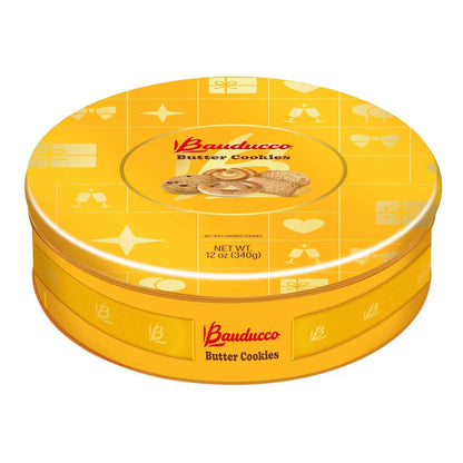 Bauducco Assorted Butter Cookies Tin – Premium European Shortbread in an Elegant Decorative Keepsake