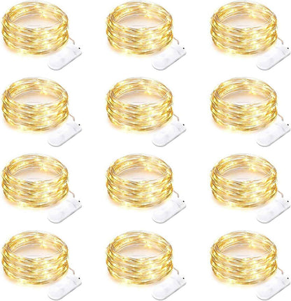 Brightown Child Safe LED String Lights – 12 Pack Toddler Nightlight Alternative for Bedroom Ceiling