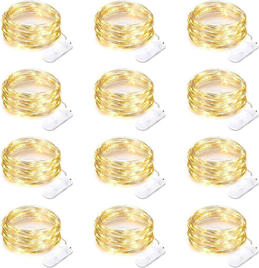 Brightown Child Safe LED String Lights – 12 Pack Toddler Nightlight Alternative for Bedroom Ceiling