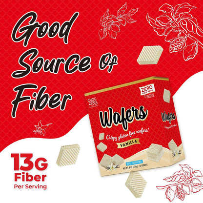 ChocZero Sugar Free Wafer Cookies – Prebiotic Fiber Treat for Gut-Health Snack Rituals