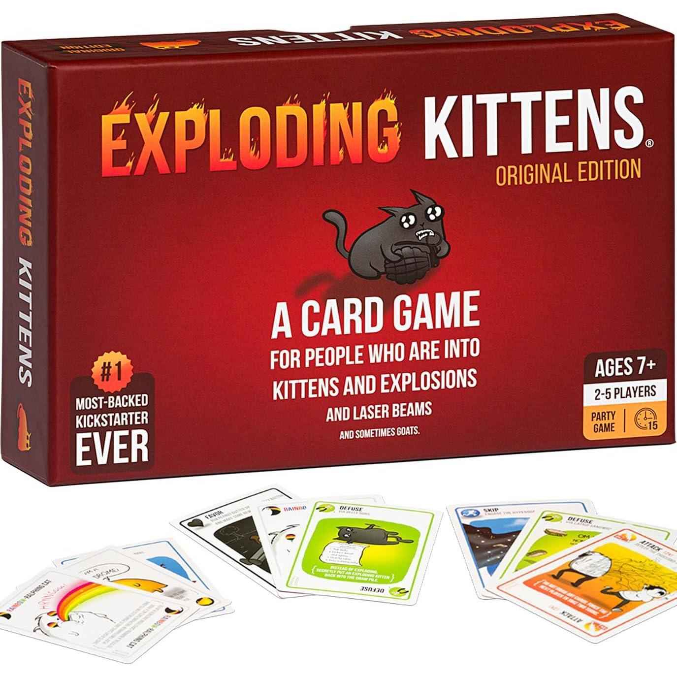Exploding Kittens Party Pack – White Elephant Exchange Favorite, Hilarious Holiday Gift Under 15 Minutes