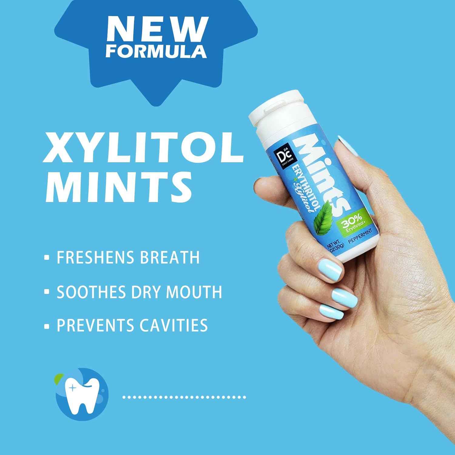 DC24 DAILY CARE Sugar Free Mints – Clean Ingredient Choice for Allergen-Sensitive Households