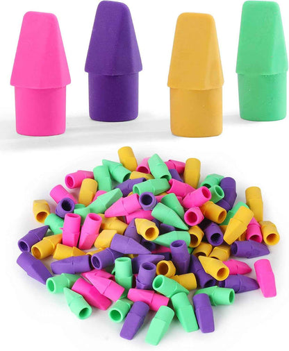 Mr. Pen- Latex-Free Pencil Cap Erasers in 38 Colors, Thoughtful Bulk Gift for Teachers, Homeschool Parents, and Stocking Stuffers