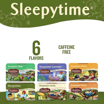 Celestial Seasonings 6-Flavor Tea Sampler – 120 Bags for Daily Household Use, Safe for Pregnant Women and Children