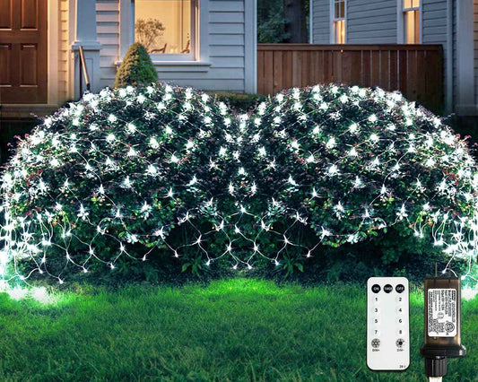 JMEXSUSS 360 LED Net Lights – Cozy Bedroom and Living Room Decor with 8 Dimmable Modes