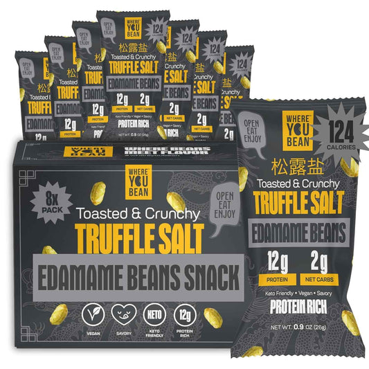 Where You Bean Edamame Snack – Road Trip Companion in Travel-Friendly 0.9 oz Packs