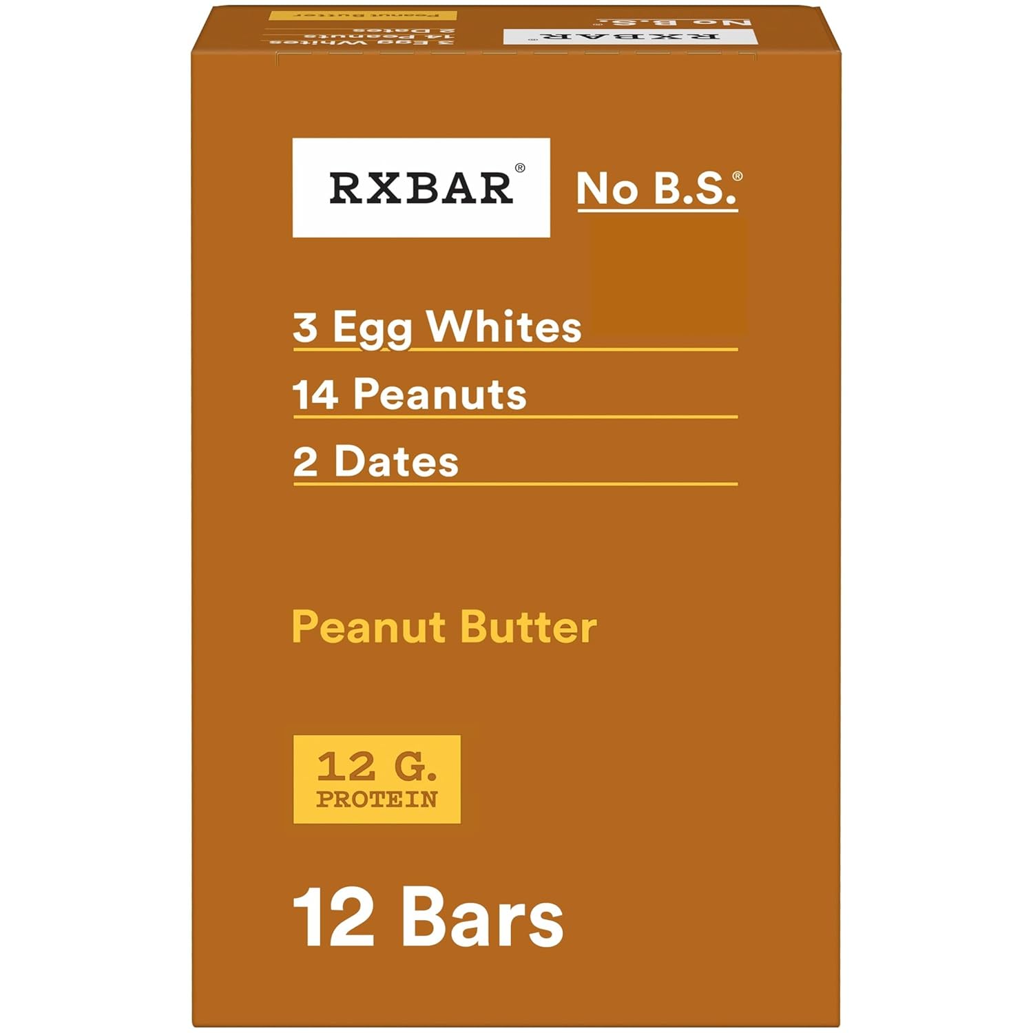 12g protein per bar (19% daily value) from egg whites