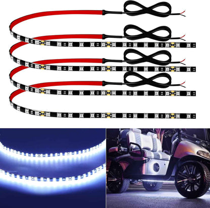 LEDMOMO Premium Silicone-Encased LED Strip for High-End Interior Accents, 12V 4-Pack