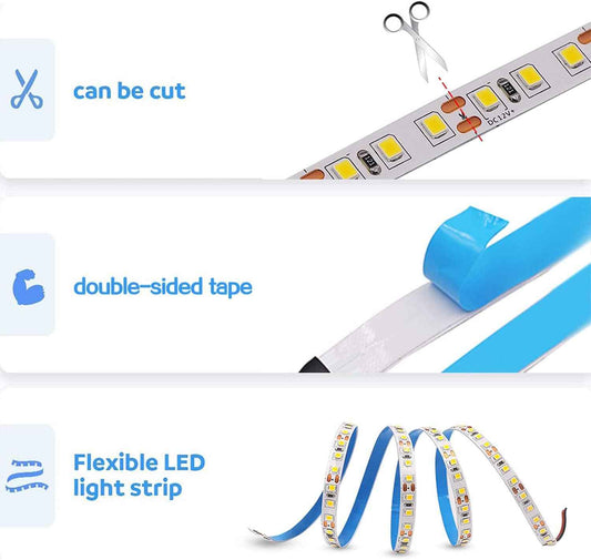Lumiglow 600 LED Strip Light – Housewarming Gift for New Homeowners, Dimmable 16.4ft Warm White Bedroom Accent