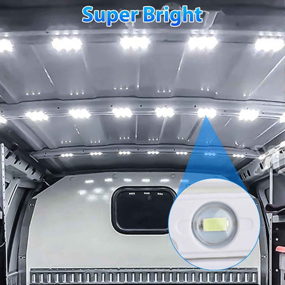 Linkstyle 12V Van Interior LED Light Kit – After-Hours Tool-Finding Lighting for Tradesmen, Cuttable Module Strip
