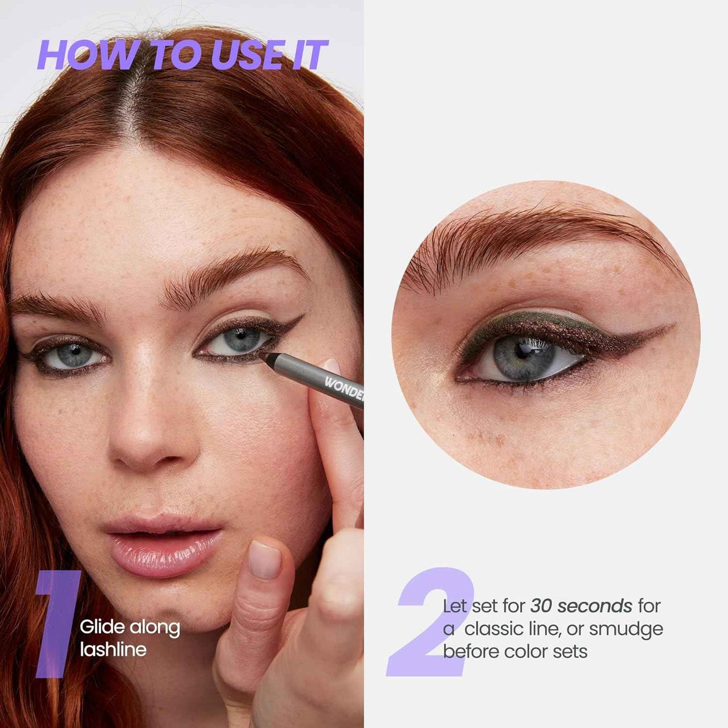 Wonderskin Eyeliner Pencil – Pool and Beach Ready Eye Makeup, 24-Hour Waterproof Longwear Liner