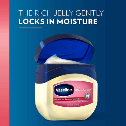 Vaseline Baby Petroleum Jelly 4-Pack – Simple One-Step Skin Protection for Streamlined Baby Care Routines