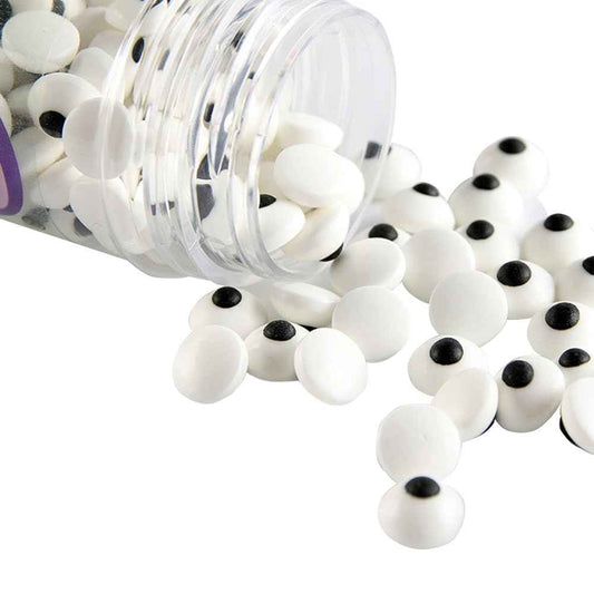 Single-Color Edible Candy Eye Toppers for Simple Halloween Cupcake Decorating