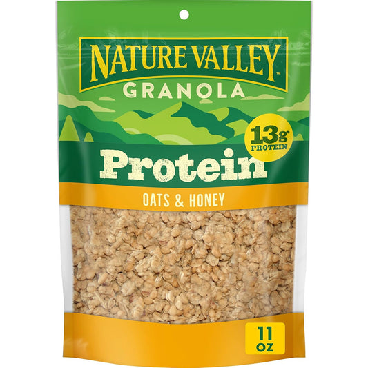 13g protein per 2/3 cup serving from granola clusters