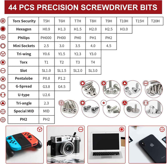 SHARDEN 58 in 1 Screwdriver Set – Home Workbench Repair Kit for Faster Phone and Laptop Fixes