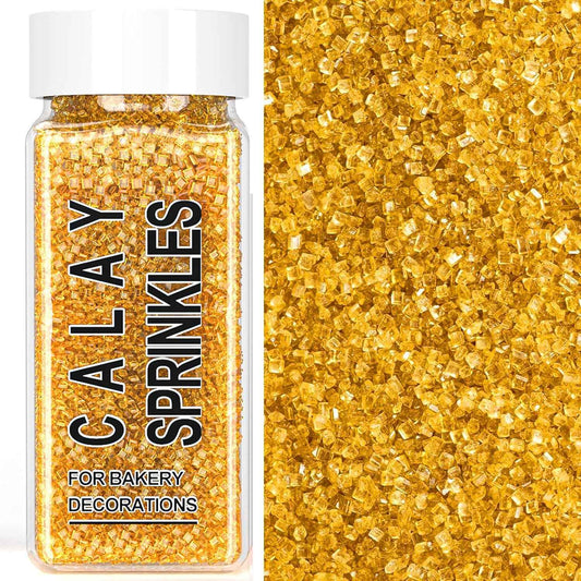 Gold Sprinkles Premium Sanding Sugar – Luxurious Edible Crystals for Wedding and Event Cakes