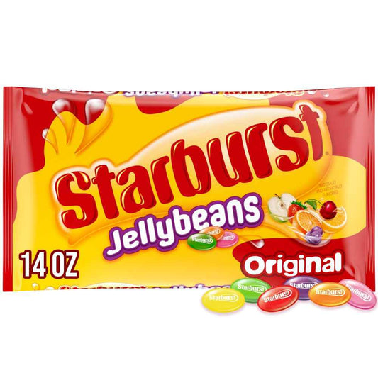 STARBURST Original Jelly Beans Chewy Candy, 14 oz Bag – Colorful Easter Basket Candy Safe for Kids and Toddlers
