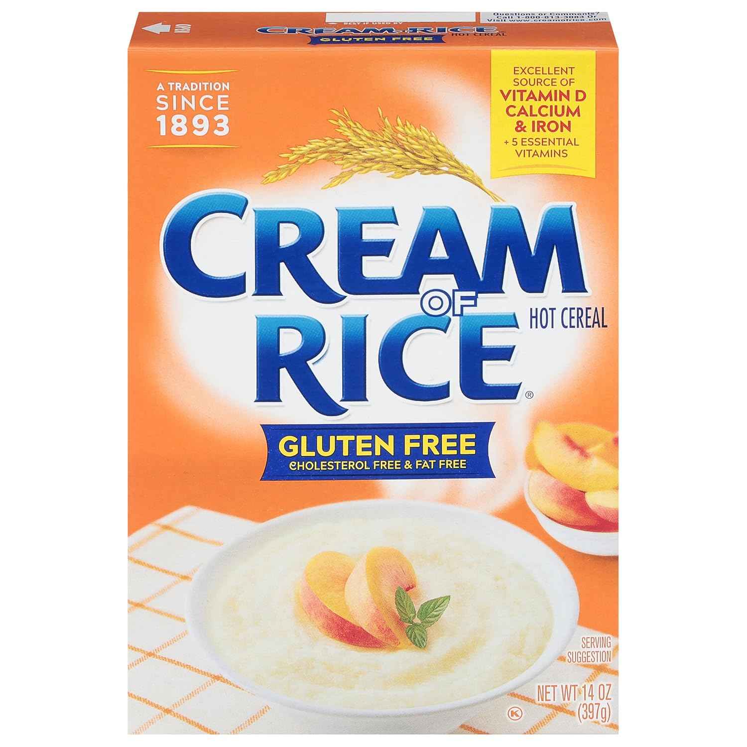Cream of Rice Gluten Free Hot Cereal – Simple Rice-Based Cereal for Clutter-Free Breakfast Stations