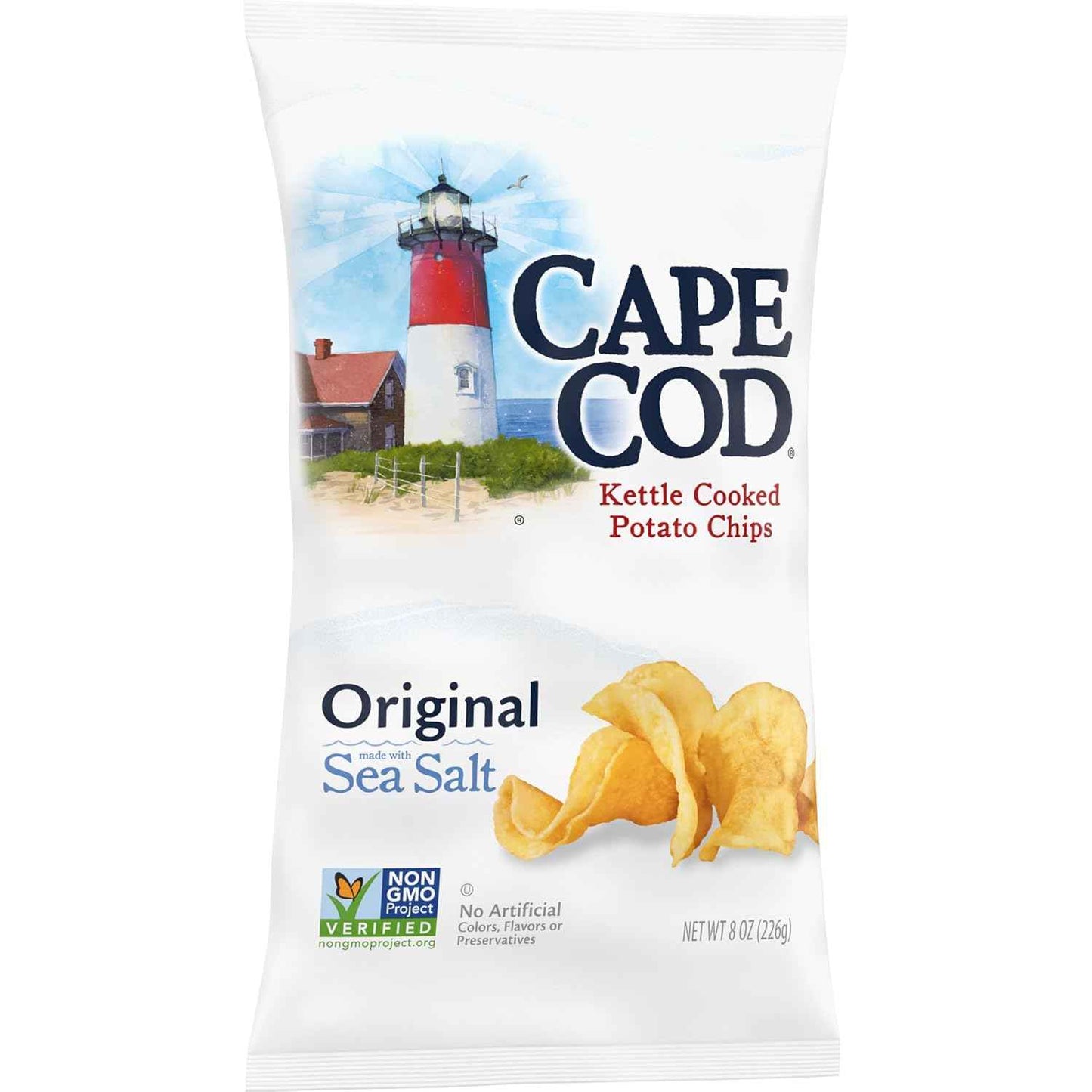 Cape Cod Less Fat Original Kettle Chips – Simple Ingredient Pantry Staple for Clean Kitchens