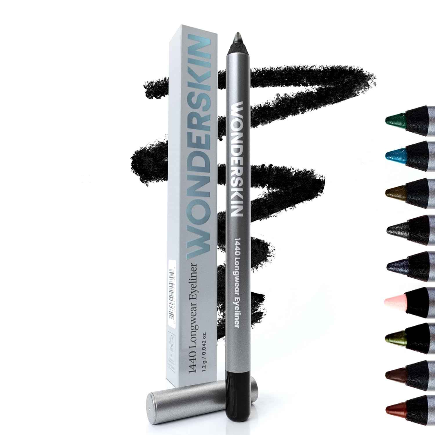 Wonderskin Eyeliner Pencil – Pool and Beach Ready Eye Makeup, 24-Hour Waterproof Longwear Liner