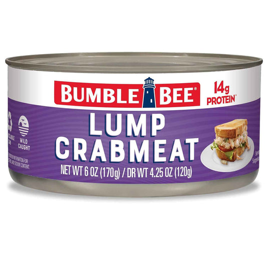 Bumble Bee Lump Crab Meat – Low-Carb Self-Care Kitchen, Ready-to-Use Wild-Caught Protein