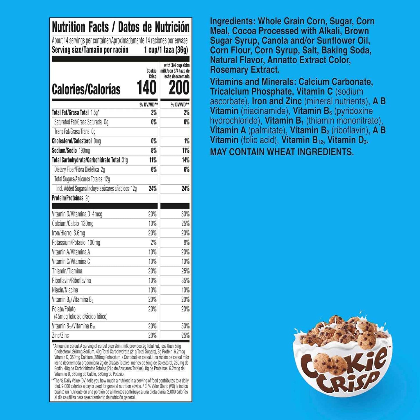 Cookie Crisp Family Size Box – Care Package Treat for College Students and Faraway Family