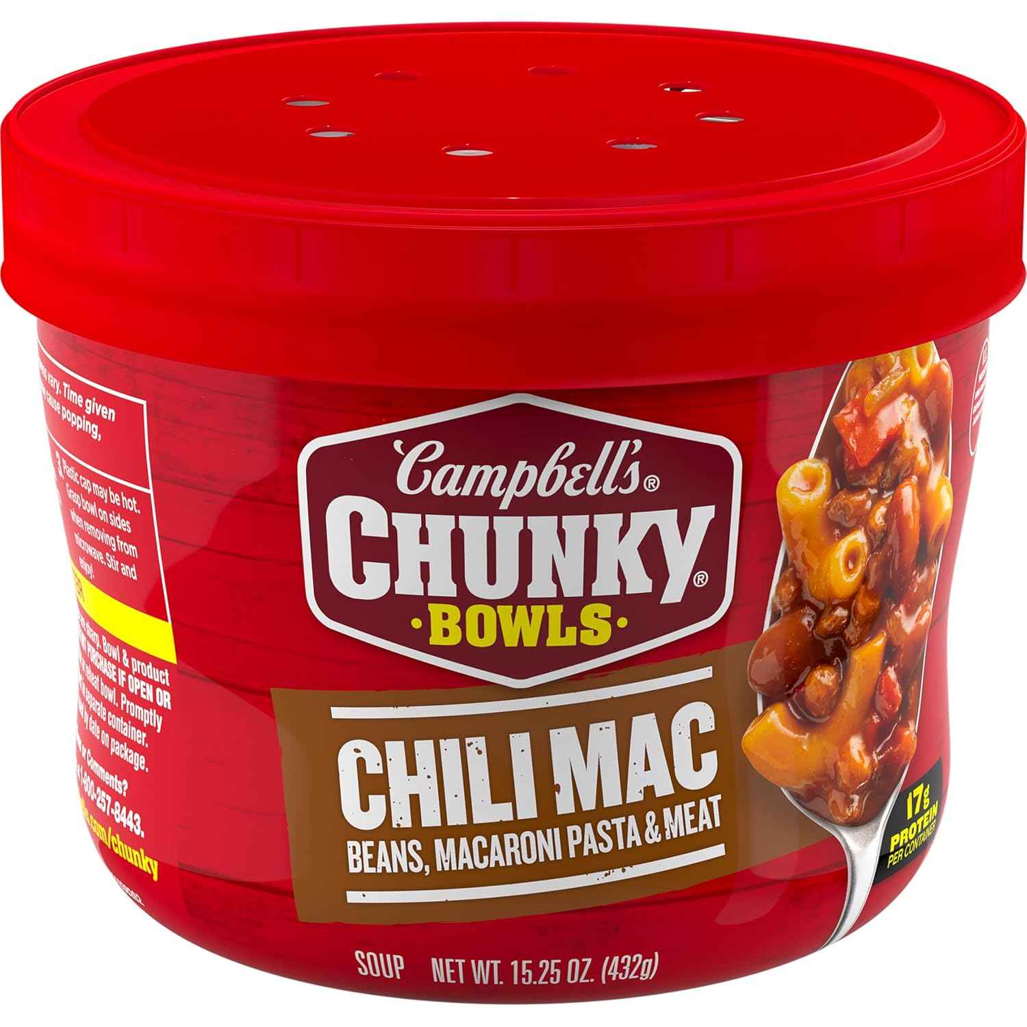 Campbell's Chunky Chili Mac Soup — Low-Calorie Filling Single-Serve for Mindful Portion Control