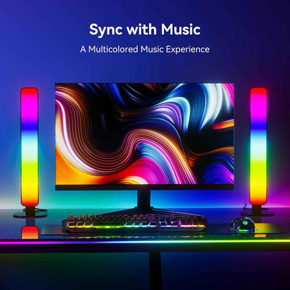 LED Light Bar for Living Room Aesthetic – USB RGB Backlight with 15 Modes and Music Sync for Cozy Evenings