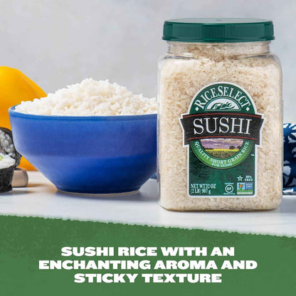 RiceSelect Sushi Rice – Reusable Jar Storage for Organized Home Pantries