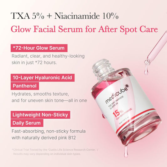 15% niacinamide blend (10% niacinamide) to target uneven tone and refine pores