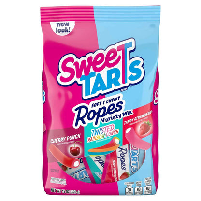 SweeTARTS Ropes 15 oz Individually Wrapped Candy – Travel Snack for Road Trips, Camping, and Park Outings