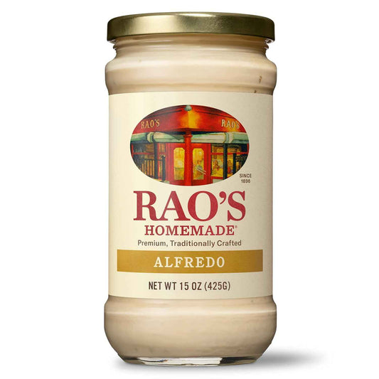 Rao's Homemade Alfredo Sauce 15 oz – No Added Sugar Keto Alfredo for Health-Conscious Home Cooks